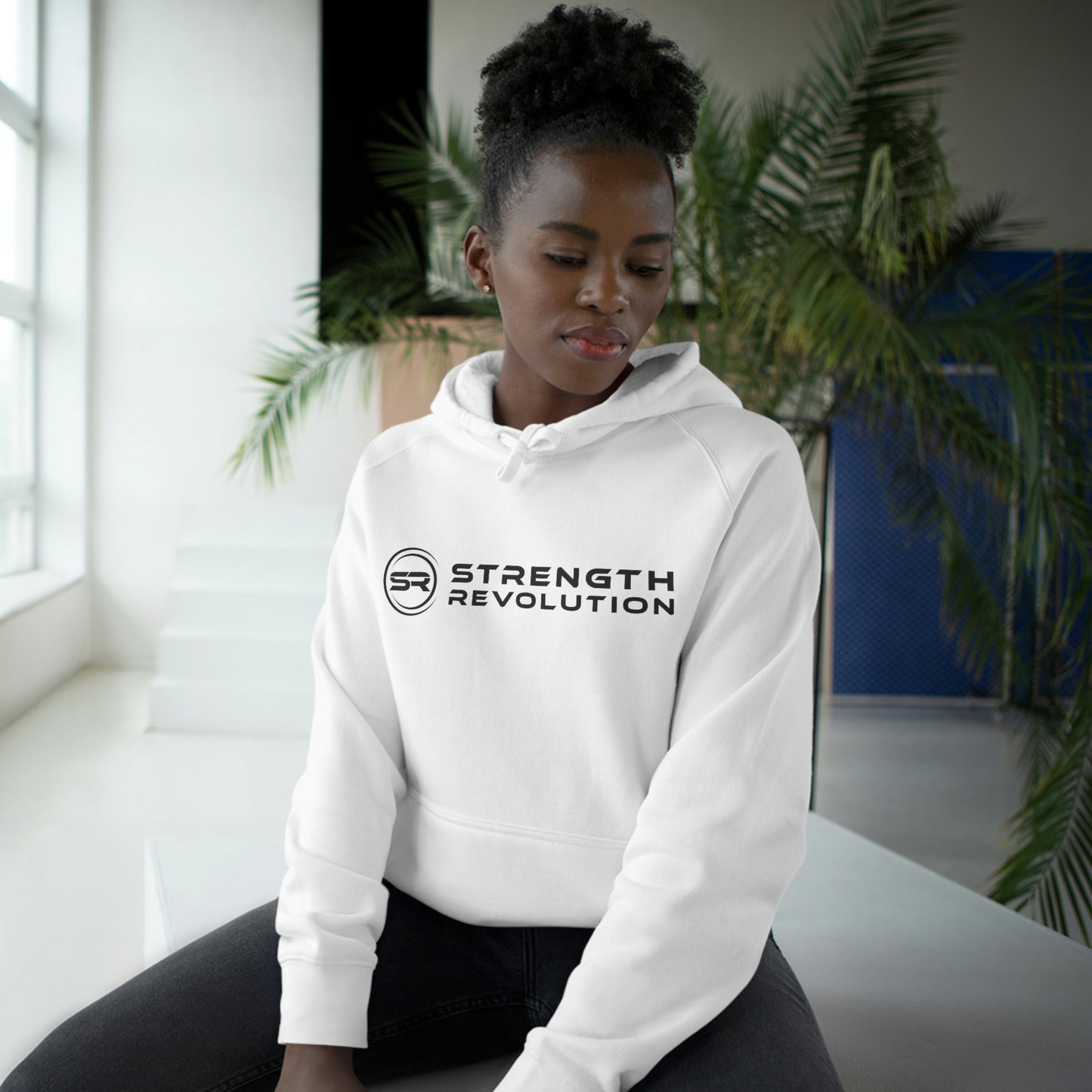 Strength Revolution Unisex White Hoodie