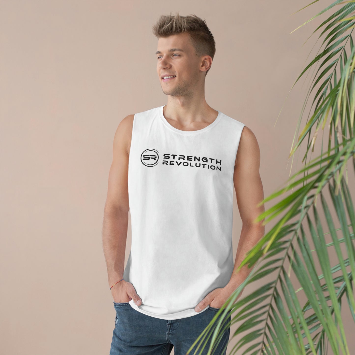 Strength Revolution Unisex White Tank